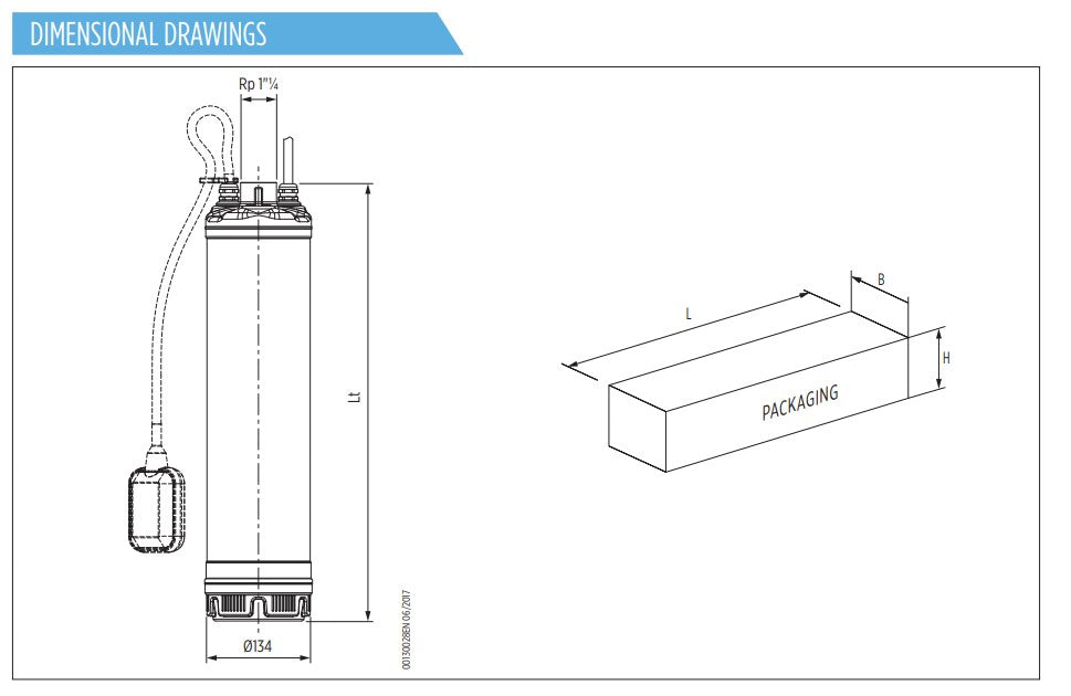 5" Universalpumpe - Franklin 1 fas