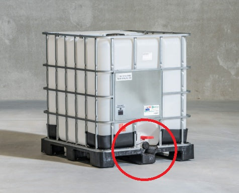 IBC bunn-kobling - slangestuss 3/4'' (DN19)