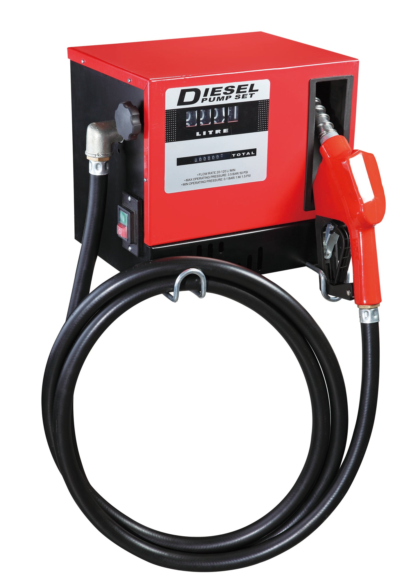 Pumpesett i skap for diesel 72 l/min 230V