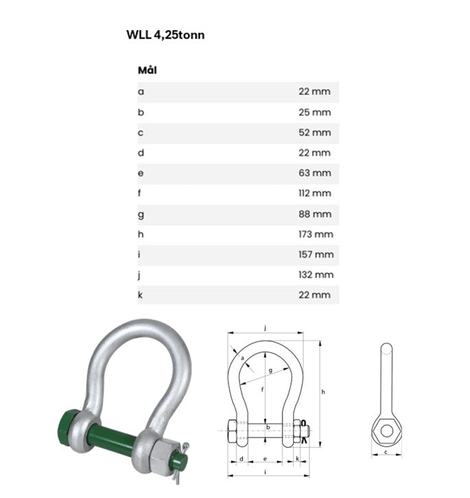 Sjakler for transporttanker (flere varianter)