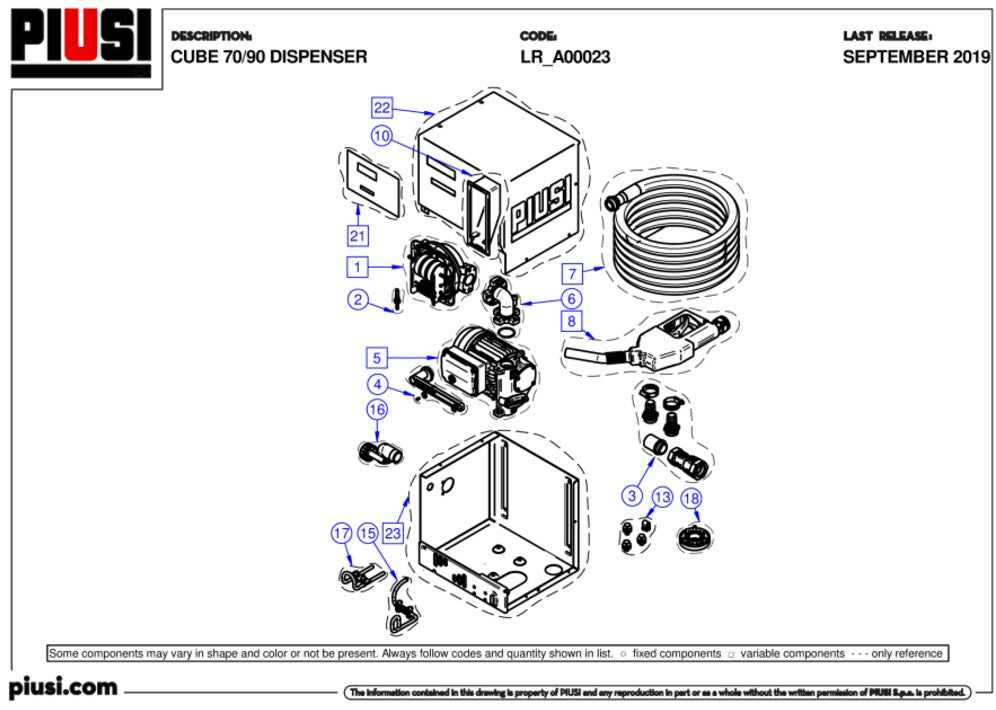 Pumpe for Cube 56/70 (Reservedel)