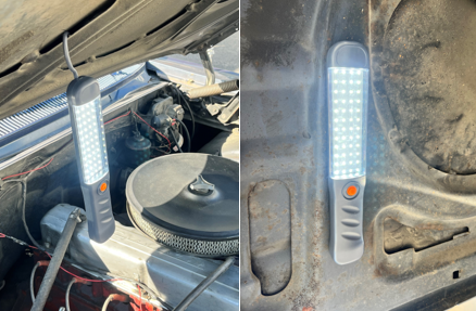 LED arbeidslampe med magnet