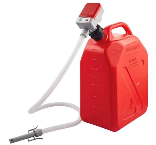 Batteridrevet drivstoffpumpe for kanne