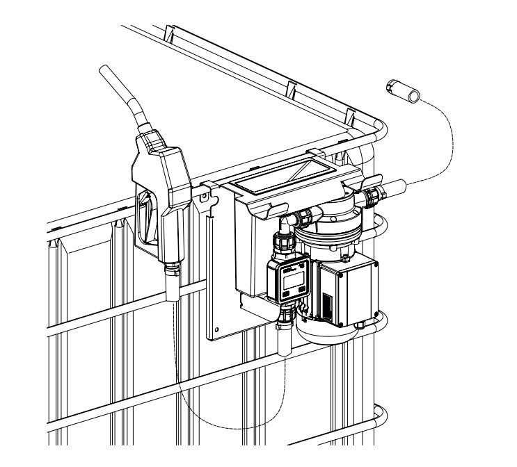 FMT AdBlue® 35 l/min 230V Pumpesett for IBC, med telleverk (S70X6 & SEC)