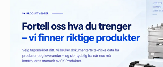 Nyhet - Produktvelger!
