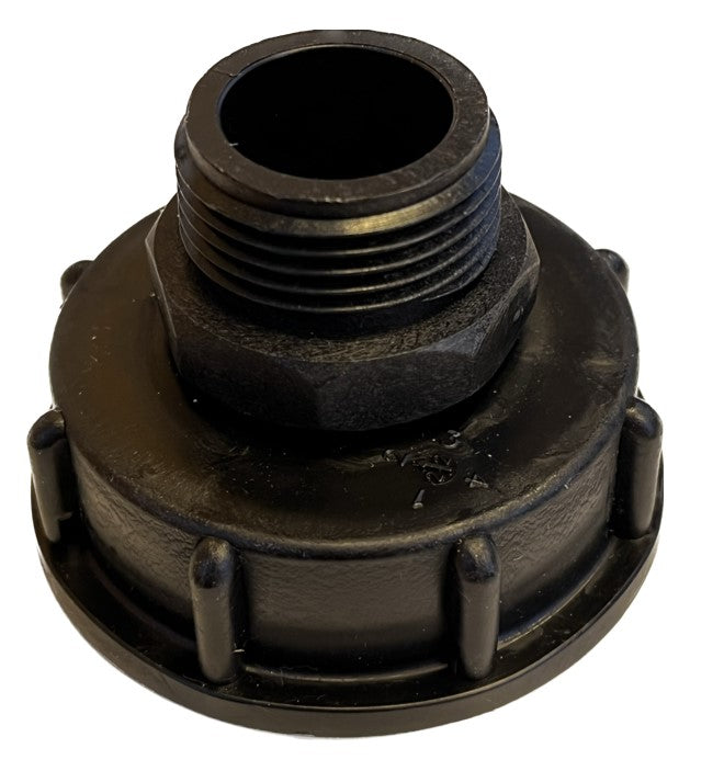 IBC bunn-kobling - S60x6 kobling med hann 1''