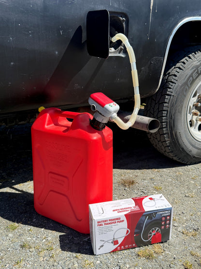 Batteridrevet drivstoffpumpe for kanne