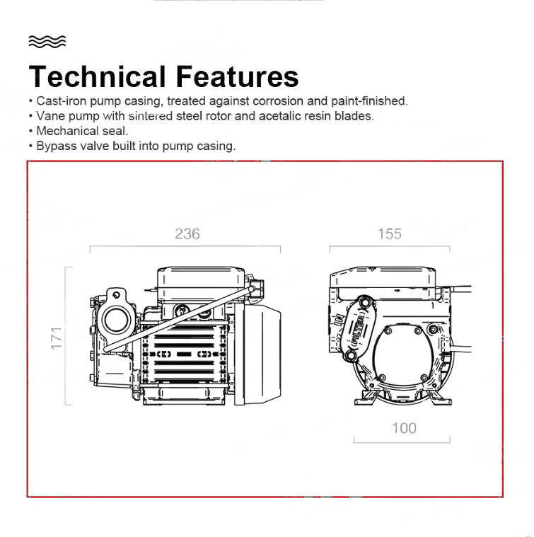 SALG! Dieselpumpe 80 l/min 230V