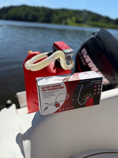 Batteridrevet drivstoffpumpe for kanne