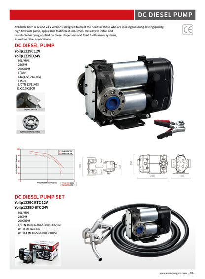 Bi-pumpe for diesel 12V