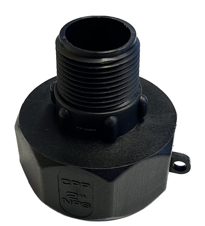 IBC bunn-kobling - 2'' NPS hunn - 1'' NPT hann adapter