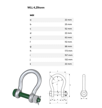 Sjakler for transporttanker (flere varianter)