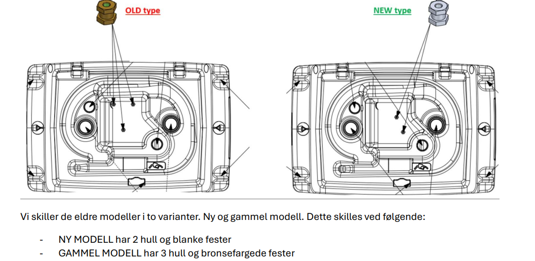Brakett for MobiFitt GAMMEL TYPE (23404 og 23405)