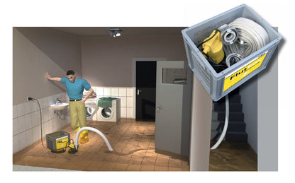 Flompumpe / Lensepumpesett i kasse - FLUTBOX Standard